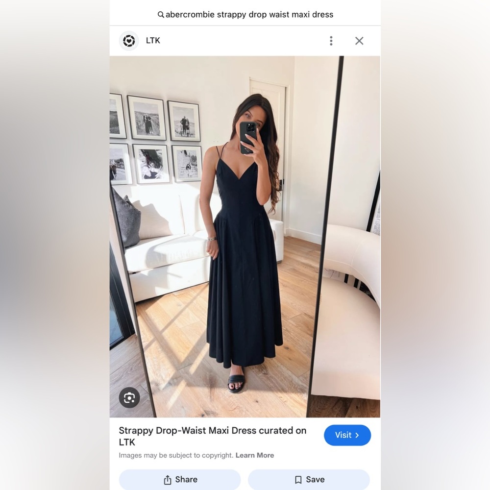 Abercrombie corset dropped waist dress in white